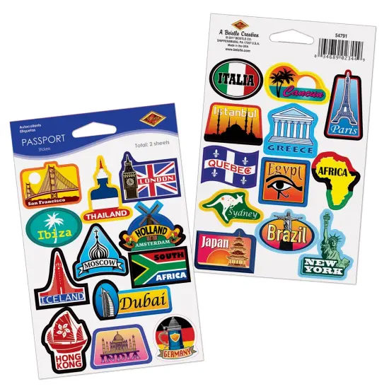 Passport Stickers, (Pack of 12) {1}