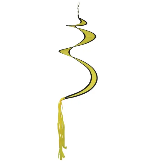 In the Breeze 5076 Yellow Twister Tail - Outdoor Spinning Decoration and Accessory {1}