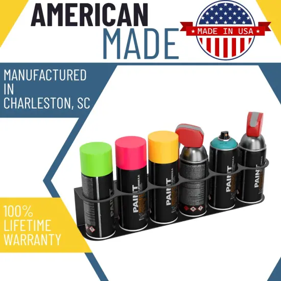 Aerosol Spray Can Holder | Craft Workspace Paint Bottle Organizer {6}