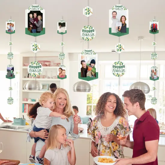 Big Dot of Happiness Family Tree Reunion - Family Gathering Party Vertical Photo Garland 35 Pieces {7}