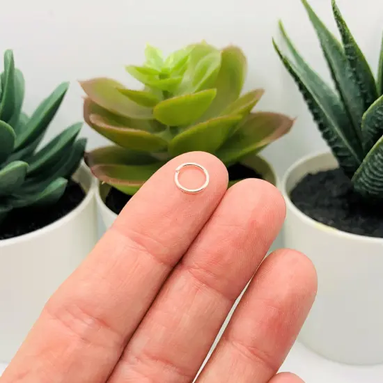 100, 500 or 1,000 Pieces: 7 mm Bright Silver Jump Rings, 21g {3}