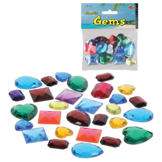 Plastic Jewels (Pack of 12) {1}