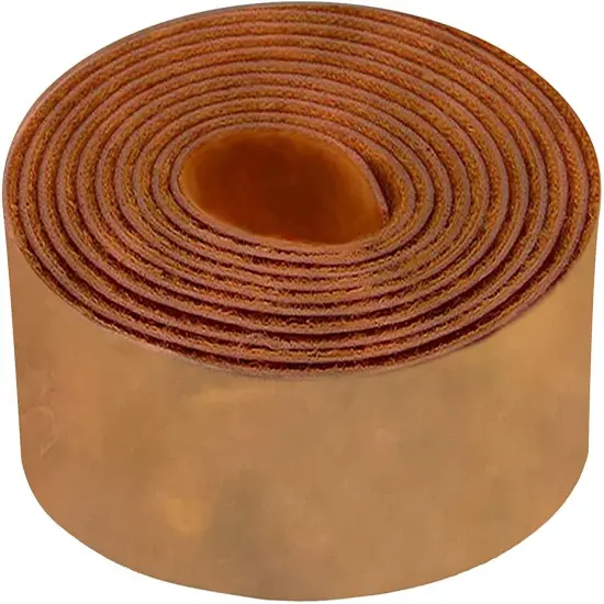 4"x50" (10.2x127cm) ELW 5-6 oz (2-2.4mm) 72" Length, Straps, Belts, Strips Full Grain Leather Crazy Horse Belt Medium DIY Craft, Pet Collars, Blanks, Accessory, Jewelry, Wrapping Tobacco Brown {1}