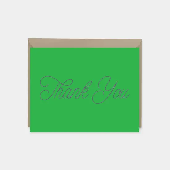 Thank You Cards, Modern Blank Thank You {6}