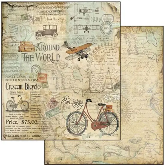 Stamperia Double-Sided Paper Pad 8"X8" 10/Pkg-Around The World {5}