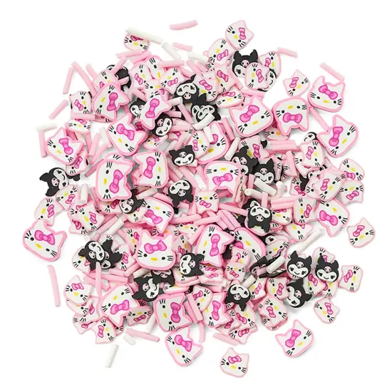 Buttons Galore Sprinkletz DIY Craft Embellishment Polymer Clay Pieces 36 Grams - 3 Packs of Here Kitty Cats {4}