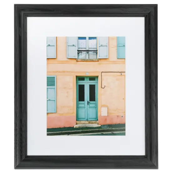 ArtToFrames 24x34" Matted Picture Frame with 20x30" Single Mat Photo Opening Framed in 1.25" Black and 2" Mat (FWM-4083-24x34) {7}