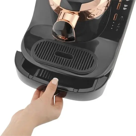 Arzum Okka Automatic Turkish Coffee Machine, Maker, USA 120V UL, Black/Chrome {4}