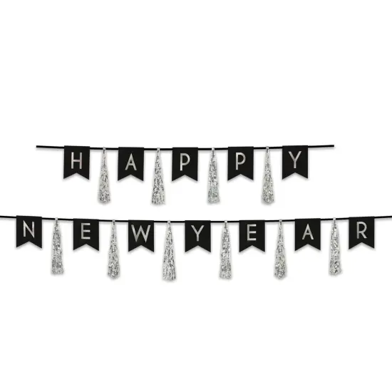 Happy New Year Tassel Streamer, (Pack of 12) {1}