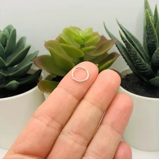 100, 500 or 1,000 Pieces: 10 mm Silver Plated Open Jump Rings, 18g {3}