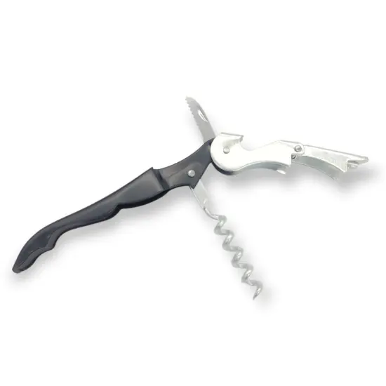 Waiter's Corkscrew Wine Bottle Opener - Built In Cork Remover, Bottle Cap Opener & Foil Cutter {1}