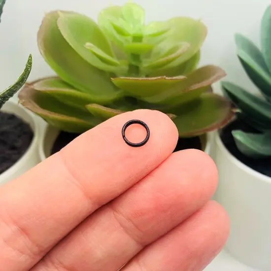 100, 500 or 1,000 Pieces: 6 mm Black Split Double Jump Rings {3}