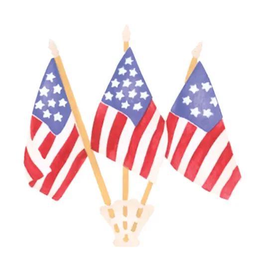 Three Bracket Flags Craft Stencil | 3219 by Designer Stencils | Reusable Art Craft Stencils for Painting on Walls, Canvas, Wood | Reusable Plastic Paint Stencil for Home Makeover | Easy to Use & Clean Art Stencil {1}