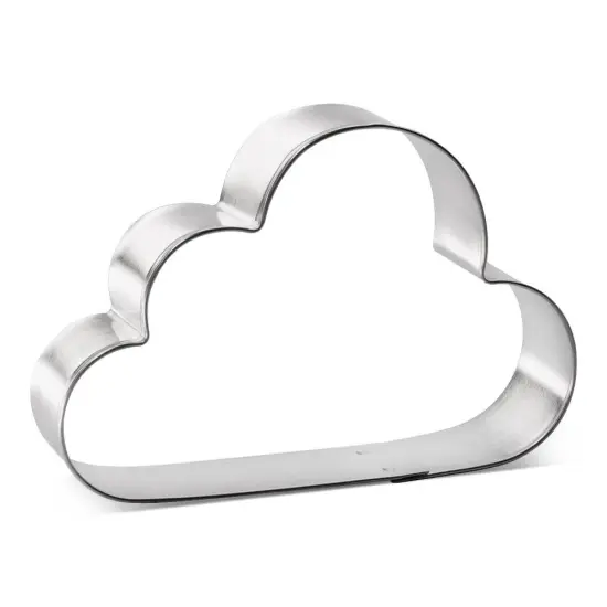 Clouds Cookie Cutter 4 in, CookieCutter.com, Tin Plated Steel, Handmade in the USA {1}