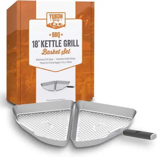 Yukon Glory Kettle Grill Basket Set 18" {2}
