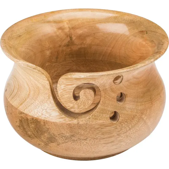 Susan Bates Wood Yarn Bowl-Wood Yarn Bowl {2}