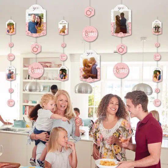 Big Dot of Happiness Bride Squad - Rose Gold Bridal Shower or Bachelorette Party Vertical Photo Garland 35 Pieces {7}