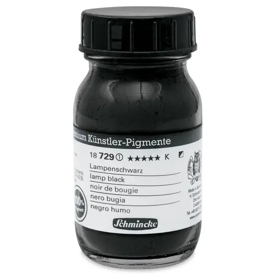 Schmincke Pigment - Lamp Black, 100 ml Jar {1}