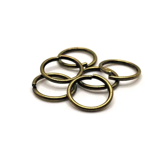 100, 500 or 1,000 Pieces: 10 mm Bronze Open Jump Rings, 18g {1}