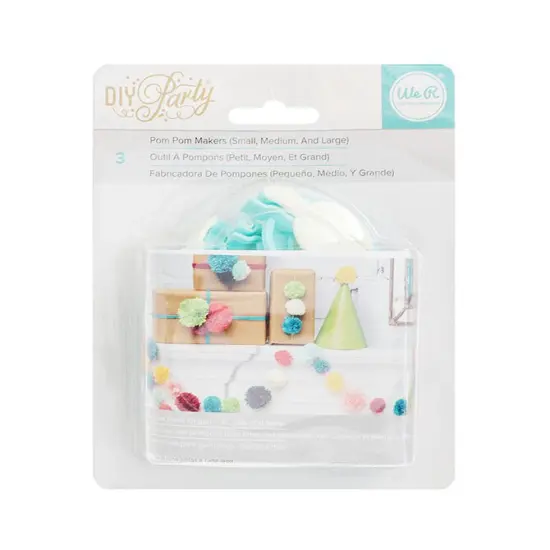 We R Memory Keepers EMBELLISHMENT MAKERS DIY Party Pom Pom Maker 660788 {4}