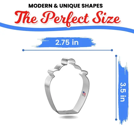 Cookie Jar Cookie Cutter 3.5 in, CookieCutter.com, Tin Plated Steel, Handmade in the USA {2}
