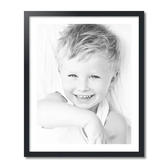 ArtToFrames 26x32" Matted Picture Frame with 22x28" Single Mat Photo Opening Framed in 1.25" Black and 2" Mat (FWM-3926-26x32) {4}