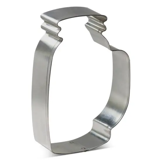 Mug Mason Jar Cookie Cutter 4.5 in B1587, CookieCutter.com, Tin Plated Steel, Handmade in the USA {1}