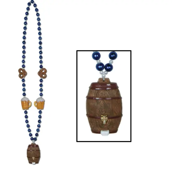 Oktoberfest Beads w/Keg Medallion (Pack of 12) {1}