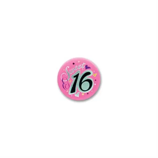 Sweet 16 Satin Button (Pack of 6) {1}