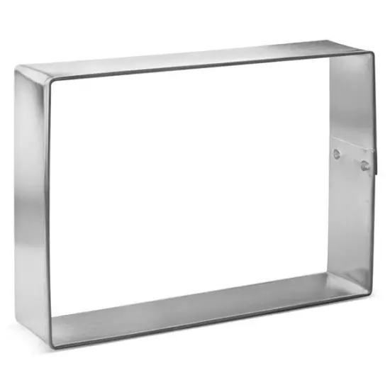 Rectangle Cookie Cutter 3 in by 4 in, CookieCutter.com, Tin Plated Steel, Handmade in the USA {1}