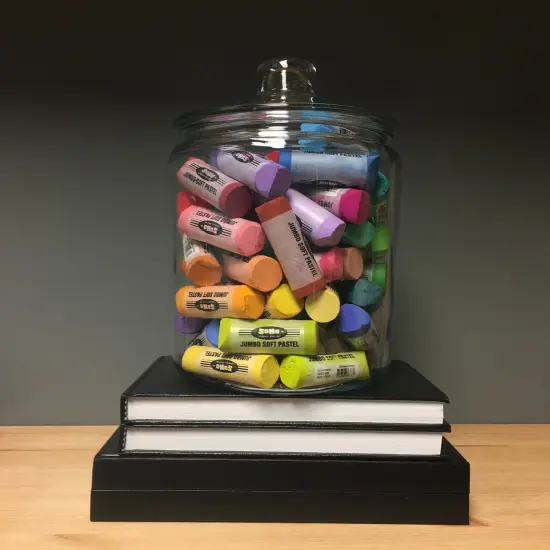 Soho Urban Artist Jumbo Kids Sidewalk Chalk, Street Pastel Set - for Pavement, Sidewalks, Concrete, or Brick with Rich Pigments, Bright, Smooth and Durable - 20 Unique Assorted Colors {6}