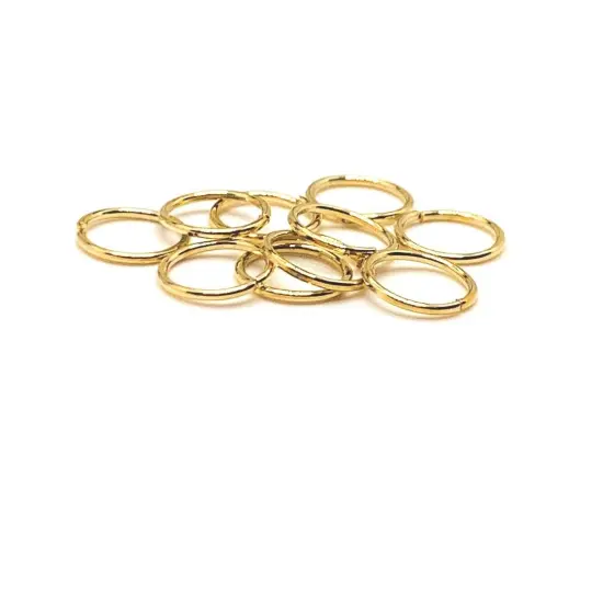 100, 500 or 1,000 Pieces: 8 mm KC Gold/Light Gold Open Jump Rings, 20g {1}