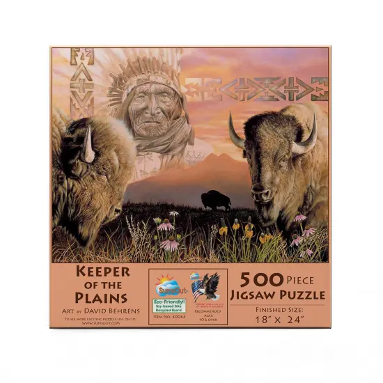 Sunsout Keeper of the Plains 500 pc Jigsaw Puzzle 40064 {4}