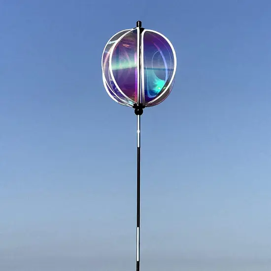 In the Breeze 2680 - 8.5 inch Iridescent Gazing Ball Spinner - Outdoor Garden Décor {3}