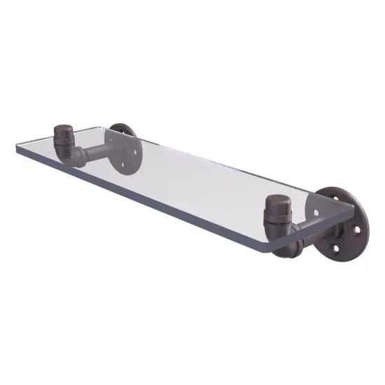 Pipeline Collection 16 Inch Glass Shelf - P-400-16-Gs-Orb {1}