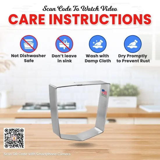 Back Pocket Cookie Cutter 3.75 in, CookieCutter.com, Tin Plated Steel, Handmade in the USA {4}