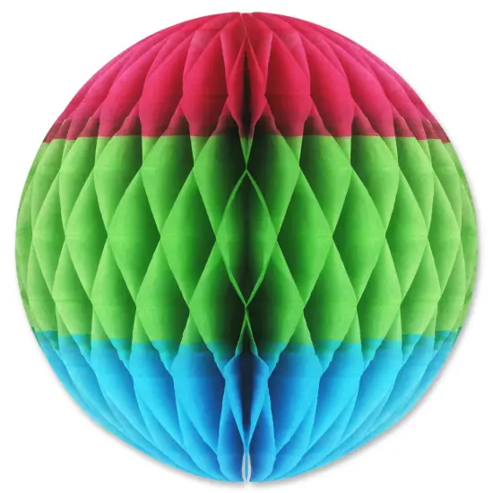 Tri-Color Tissue Ball (Pack of 12) {1}