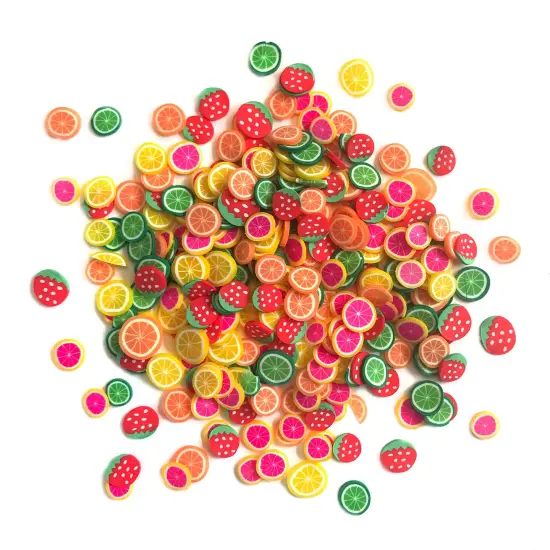 Buttons Galore Colorful Polymer Clay Embellishments for Craft Scrapbooks Cardmaking (Fruit Cocktail, 1,800 Pieces - 36 Grams) {2}