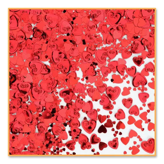 Red Hearts Confetti (Pack of 6) {1}