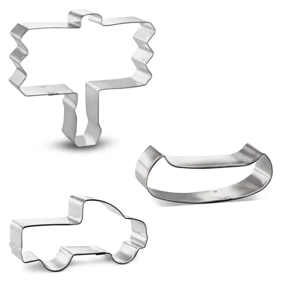Gone Fishing Cookie Cutter 2 Pc Set, CookieCutter.com, Tin Plated Steel, Handmade in the USA {3}