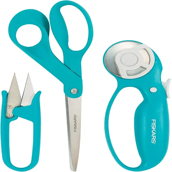 Fiskars Garment Sewing Fashion Starter Set 3pcs-Rotary Cutter, Thread Snips & Scissors {3}