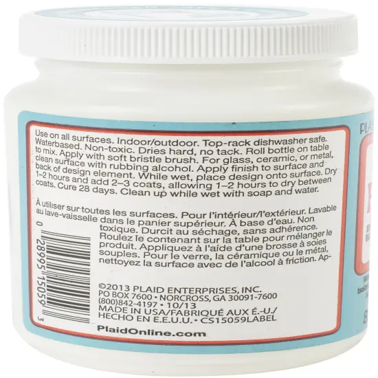 Plaid Mod Podge Dishwasher Safe-8oz {2}