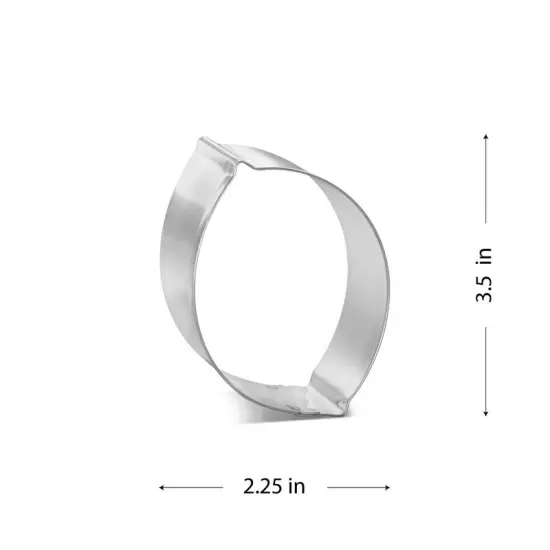 Lemon Cookie Cutter 3.5 in, CookieCutter.com, Tin Plated Steel, Handmade in the USA {2}