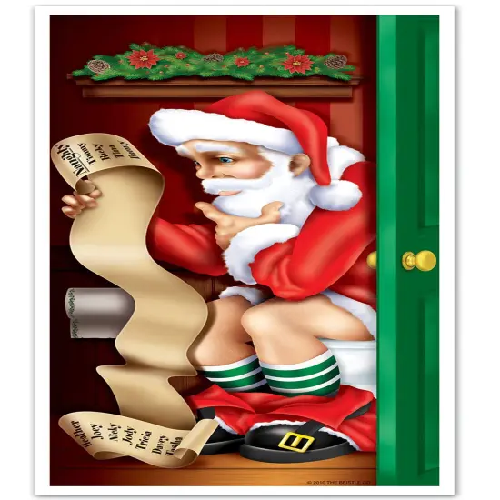 Santa Restroom Door Cover (Pack of 12) {1}