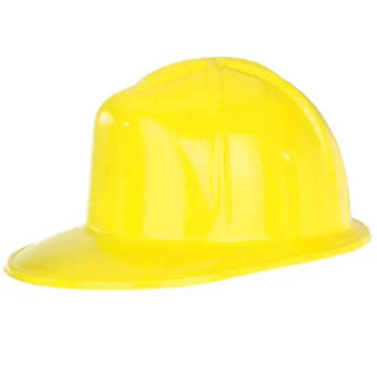 Yellow Plastic Construction Helmet (Pack of 48) {1}