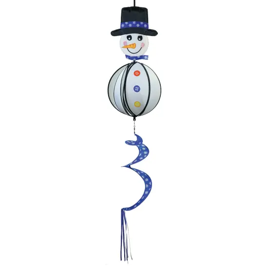 In the Breeze Snowman with Hat Hanging Ball Spinner, Holiday Wind Spinner, 2496 {1}