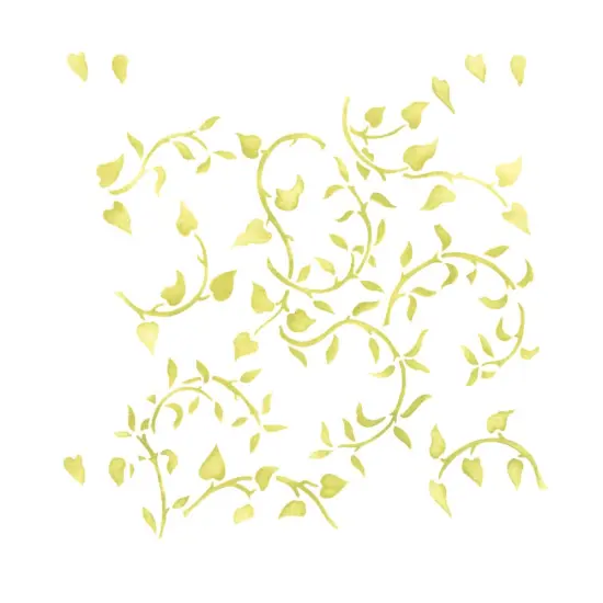Leafy Wallpaper Wall Stencil | 3290 by Designer Stencils | Floral Stencils | {1}