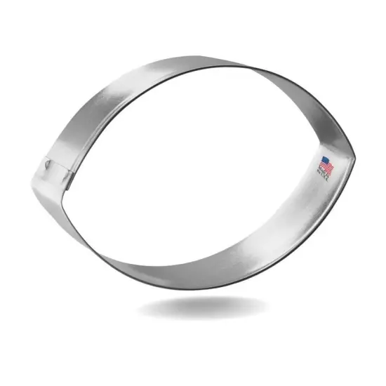 Football Cookie Cutter 4.25", CookieCutter.com, Tin Plated Steel, Handmade in the USA {1}