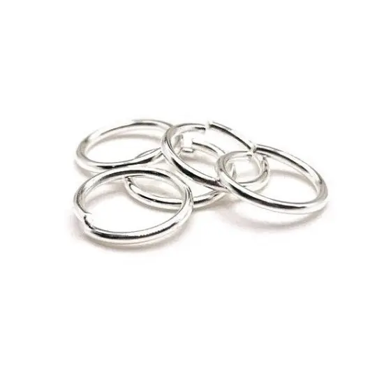 100, 500 or 1,000 Pieces: 10 mm Silver Plated Open Jump Rings, 18g {1}