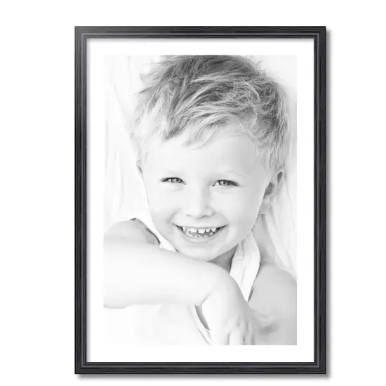 ArtToFrames 24x34" Matted Picture Frame with 20x30" Single Mat Photo Opening Framed in 1.25" Black and 2" Mat (FWM-4083-24x34) {4}